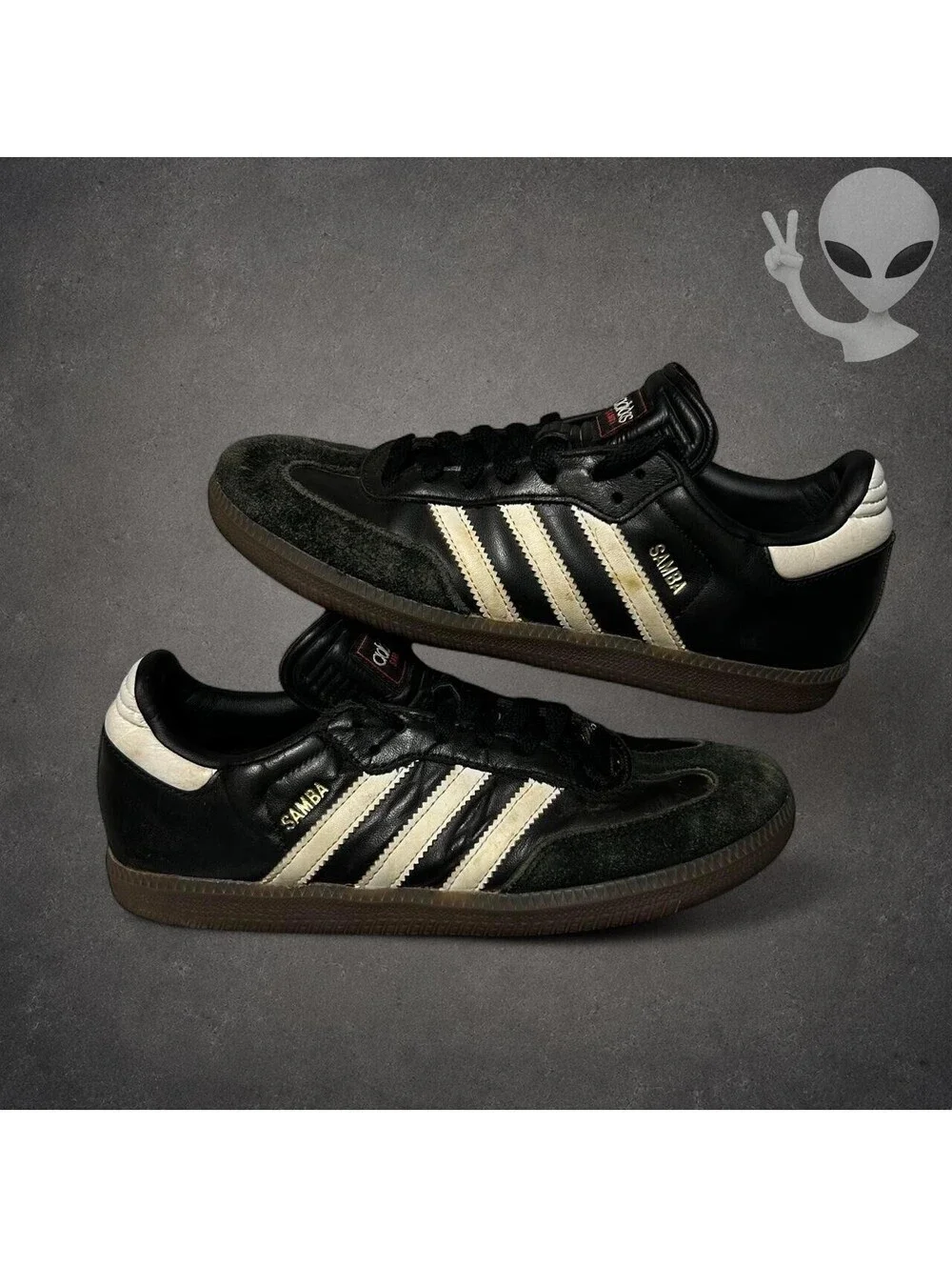 adidas Samba OG Core Black Cloud White Gum Womens US 7.5 B75807